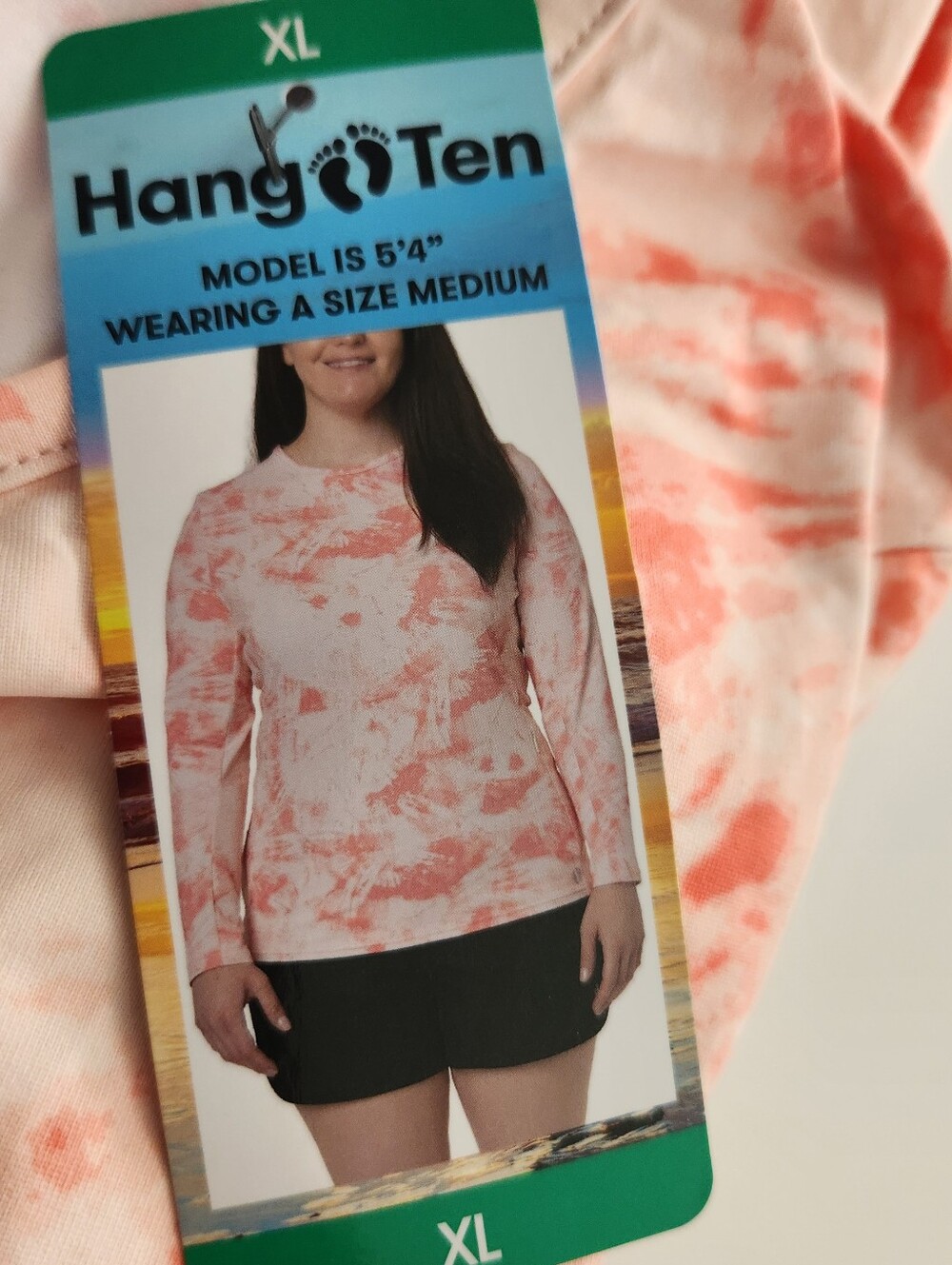 🆕️Hang Ten UPF 50+ Quick Dry Long Sleeve Sun Tee Size XL - Picture 10 of 10